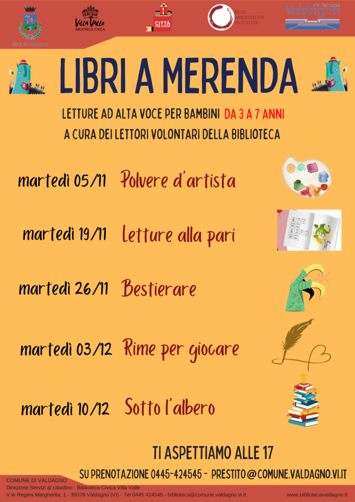 Letture ad alta voce per bambini 3-7 anni.