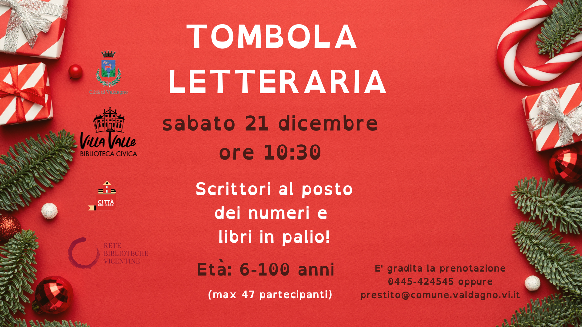 Tombola letteraria 6-100 anni