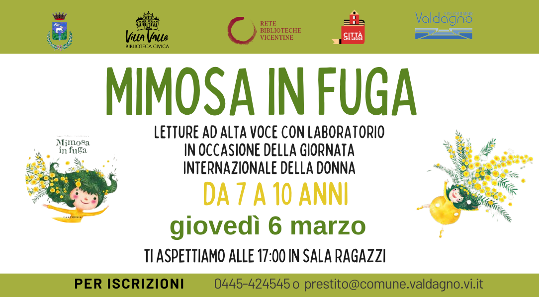 Letture ad alta voce con laboratorio in occasione della giornata internazionale della donna per ragazze/i dai 7 ai 10 anni.